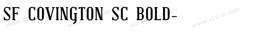 SF COVINGTON SC BOLD字体转换